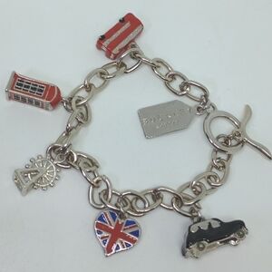 * Buckley London charm bracelet enamel travel lorry London Eye